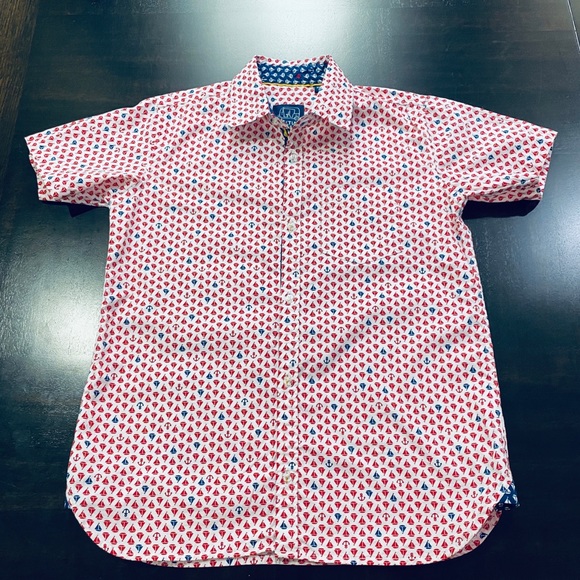 TukTuk SAILBOATS RED - BOYS SHORT SLEEVE Size 7-8 - Picture 4 of 11